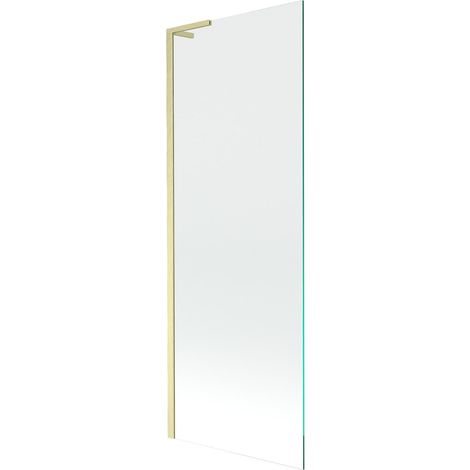 Mexen Next L paratia da vasca 1 anta 70 x 150 cm, trasparente, oro spazzolato - 895-070-000-03-00-55 (1/5)