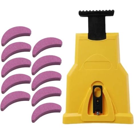 Affûteur De Chaîne De Tronçonneuse - Universel Portable Avec 10 Pierres À Aiguiser - Pour Chaînes De Tronçonneuses 14 À 20 Pouces - 1 Pièce (1/5)