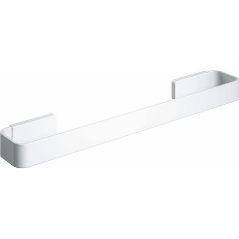 COSMIC Toallero Recto Nea, Acero Inoxidable, 400 mm, Dual Fixing, Color Blanco Mate