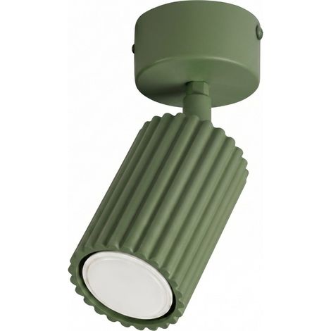 SOLLUX SL.1915 Plafón KARBON 1 verde oliva - ref: SL.1915 (1/2)