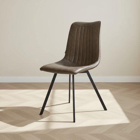 Esszimmerstuhl Jimmy PU-Kunstleder Taupe