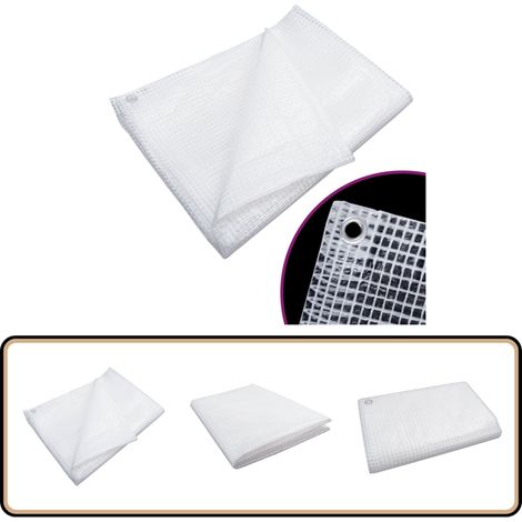 Bâche de gaze 140 g/m² 4x6 m Blanc - Bâche De Protection - Bâche Gazé - Bâche Imperméable - Bâche Pour Serre - Bâche Extérieure