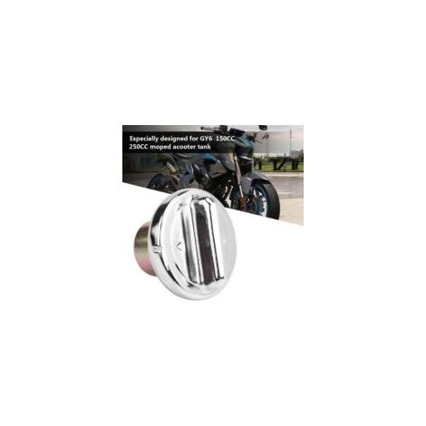 Couvercle de réservoir de bouchon de gaz de carburant pour réservoir de scooter de cyclomoteur GY6 150CC 250CC - - Crezuo (1/4)