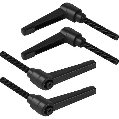 4PCS Poignées de Serrage Réglables M6-40mm, Poignée de Levier de Serrage Rapide en Acier avec 40mm Goujon (1/5)