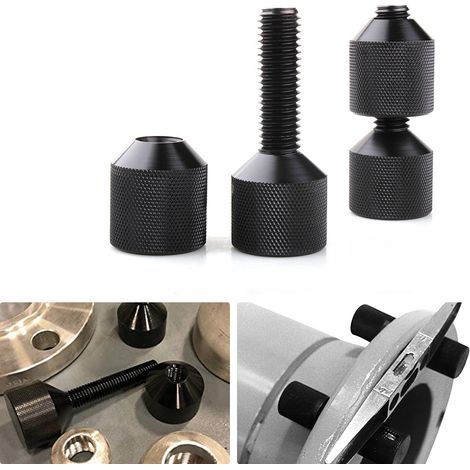 Goupille de positionnement de bride à double trou, pièces de modification automobile, alliage d'aluminium 6061, 1-1/8 pouce, goupille de positionnement de bride à 2 trous (1/5)