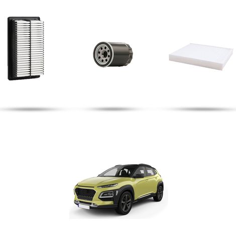 Kit tagliando 3 filtri compatibile con Hyundai Kona 1.0 T-GDI Hybrid 88kw dal 2020 (1/5)