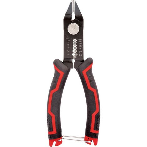 Lntyq Pince Coupante Electricien, Pince à Dénuder Multifonction 3 en 1, Pince Coupante Diagonale et Precision, Pince pour Dénuder et Couper Câbles 20-10 AWG pour Usage Domestique ou Electricien (1/4)