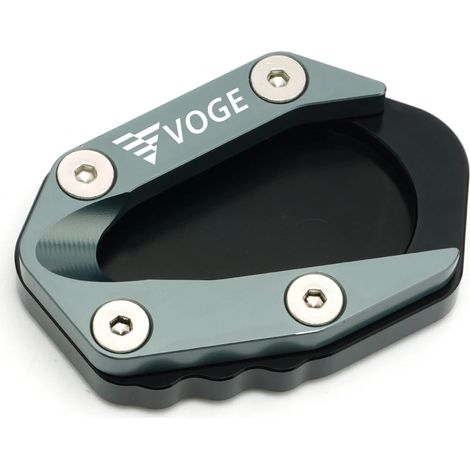 (Titane) Nouvelle béquille latérale CNC compatible avec les motos Ioncin Voge 500R, 650DS, 300R, 300RR et 300AC. Plaque de support et d'extension. Agrandissement de la taille S maxpower. (1/4)
