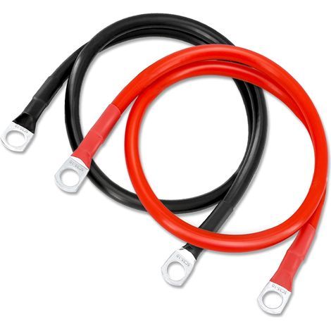Cavi batteria Gorffy da 50 cm, confezione da 2, cavi batteria da 35 mm² 2 AWG, cavi batteria per auto da 12 V con terminali ad anello SC35-10, cavi batteria con filo di rame M10 (1/5)