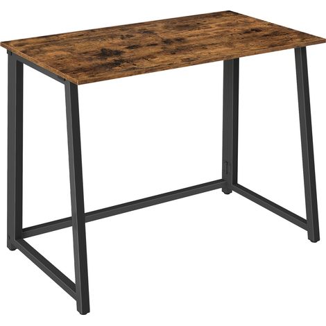 Escritorio para ordenador MAX 1.0 - estilo rústico / patas negras (1/5)