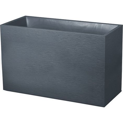 Muret jardinière Graphit 99,5 × 39,5 × 60 cm - 116 L - gris anthracite - EDA (1/5)