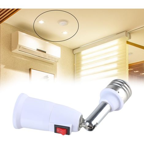 Douille de Lampe allongée E27 vers E27, Tube Rotatif à 180 degrés, Extension de Douille de Lampe LED, tête de Conversion (1/5)