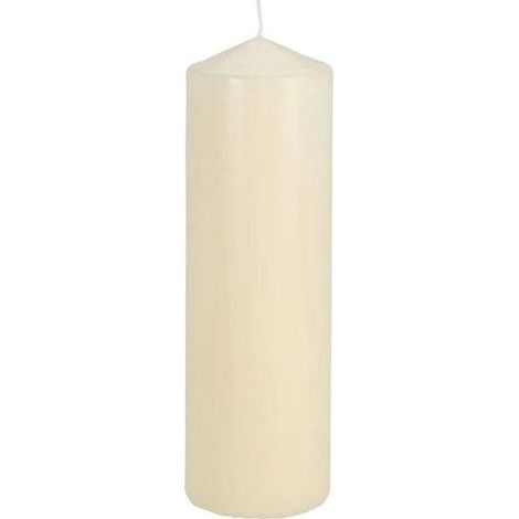 Vela cilíndrica home styling collection beige 24 5 cm parafina