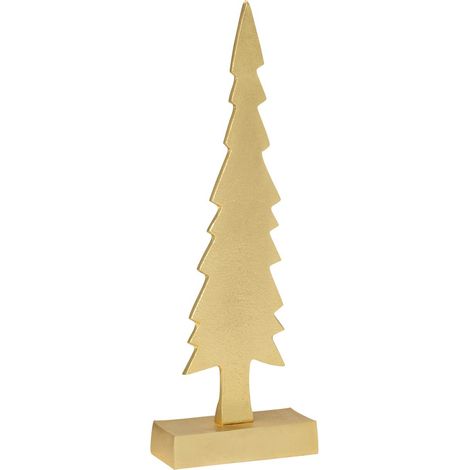 Sapin de Noël en Métal "Gold" 32cm Doré (1/2)