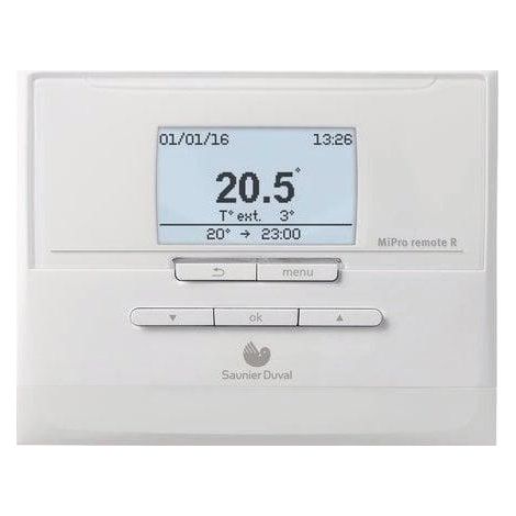 Saunier-Duval MiPro Remote R thermostat blanc programmable