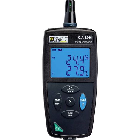Hygromètre Chauvin Arnoux Ca 1246, +140 °F, +60 °C max., 98%HR max. ( Prix pour 1 )