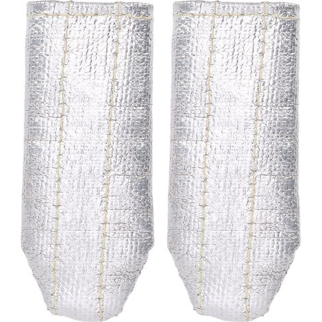 Lot de 2 gants de soudeur unisexes en feuille d'aluminium, protections thermiques pour les doigts, format poche, pour soudage TIG. (1/5)