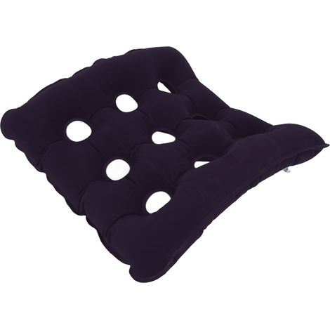Coussin de siège ergonomique anti-escarres pour fauteuil roulant, bureau et voiture - Bleu (1/5)