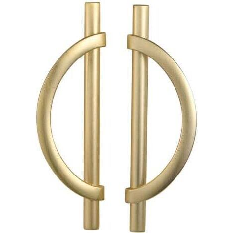 6 Stück goldene Küchenschrankgriffe, 96 mm, Möbelgriffe aus Zinklegierung mit Schrauben, für Büros, Schubladen, Schränke, Kommoden