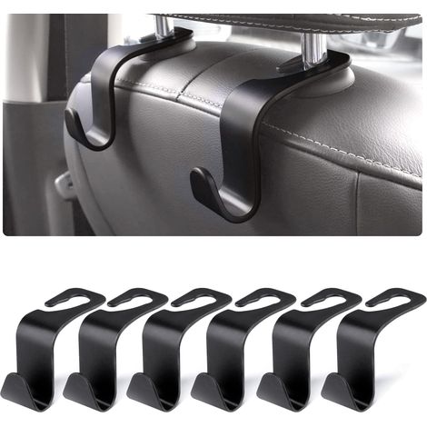 Lot de 6 crochets de rangement universels pour appuie tête de siège arrière de voiture crochets de rangement multifonctionnels et (1/5)
