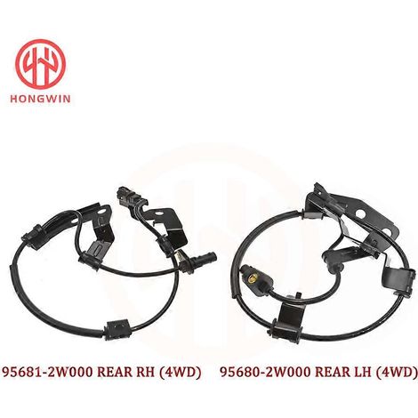 Capteur de vitesse de roue ABS avant et arrière pour Hyundai Santa Fe 2013-2019 / Kia Sorento 4WD 95670-2W000, 95671-2W000, 95680-2W000, 95681-2W000 (arrière gauche/droite) (1/5)