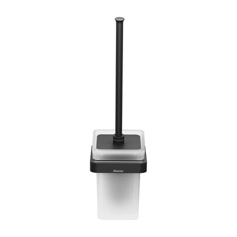 Ravak 10° - Escobillero de pared con soporte, negro/vidrio X07P566 (1/5)