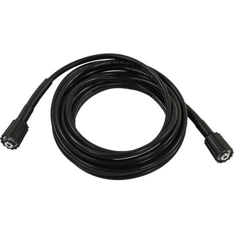 9m high-pressure cleaner hose for car washing, explosion-proof, made of PVC rubber, water cleaning extension with 2 M22 fittings, 15mm diameter. (1/5)