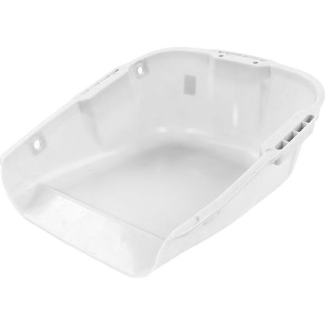Bidon à poussière robuste, plastique résistant, grande capacité, double poignée, pour séchage de grains, blanc, anti-usure, usage intensif. (1/5)