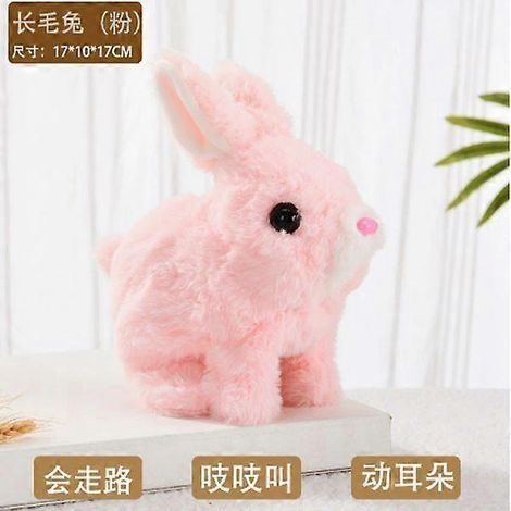 Rabbit Interactive Electronic Pet Plush Bunny Toy with Sounds and Movements Animated Walking Wiggle Ears Twitch Nose Gifts for Toddlers Birthday (1/5)