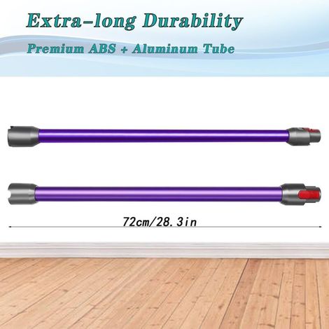 Tube d'extension de remplacement pour aspirateur balai Dyson V7, V8, V10, V11, V15, fixation à dégagement rapide, 72,4 cm (violet) (1/3)