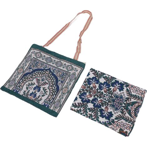 Strandtaschen- und Handtuchset, exquisit und stilvoll, aus weicher, schnelltrocknender Baumwolle, türkisches Material, ideal für Fitnessstudio, Picknick, Pool, Dunkelgrün (1/5)