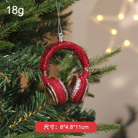 Pink electroplated Christmas tree ornaments, party decorations, Christmas ornaments and supplies
