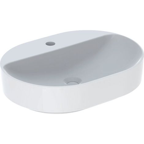 Geberit VariForm Lavabo à poser elliptique, 600x450mm, avec trou (1/3)