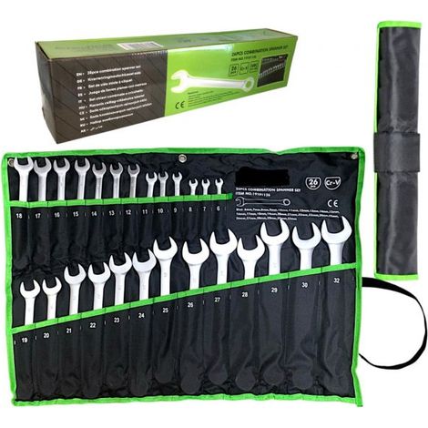 Set 26 Chiavi Combinate Fisse e Stella Poligonale da 6 a 32mm con Astuccio (1/5)