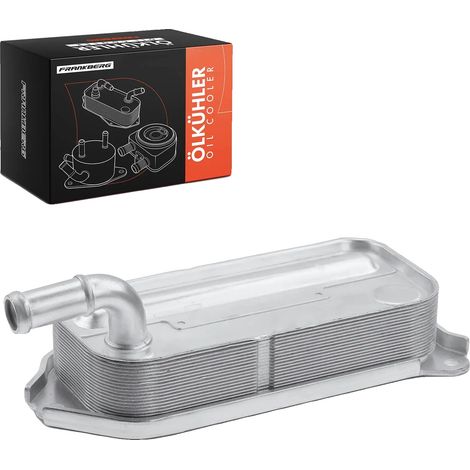 Enfriador de aceite, aluminio, 15,5 x 6,5 x 2 pulgadas, apto para vehículos de alta gama, refrigerado por agua, número de pieza intercambiable: 157100R011 (1/5)