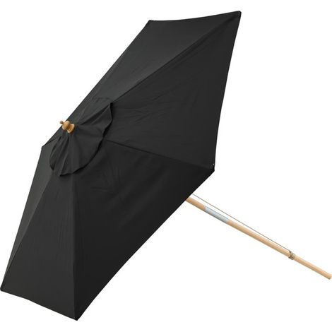 Parasol en Bois "Corypho" 250cm Noir (1/5)