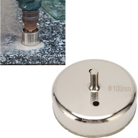 Foret diamanté de 100 mm pour agrandir et percer des trous dans les carreaux de sol en verre et en jade (1/5)