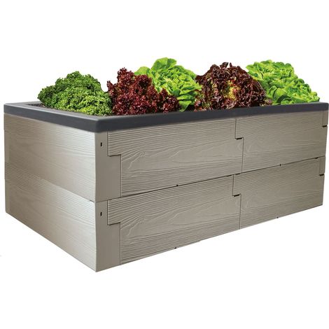 Juwel Pflanzkasten Timber Hochbeet mit wasserdichter Pflanzwanne, 130x60x40 cm