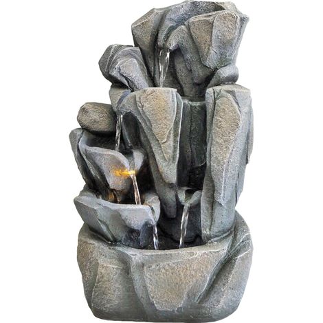 Granimex Jarro Brunnen inkl. Pumpe und LED-Beleuchtung 45x28x26 cm (1/5)