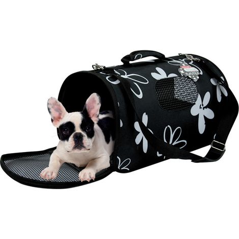 Panier de transport Flower. M. couleur noir. pour chat ou chien. max 6 kg - zolux (1/5)