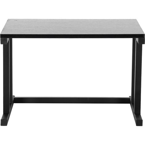 Eosnow Holz-Mikrowellen-Standregal, 2-lagig, Aufbewahrungsregale, Küchenschrank, Thekenregal (schwarz)