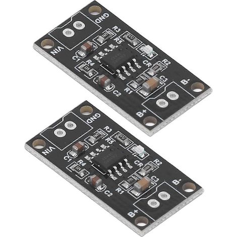 2 Stück NiMH-Akku-Ladeplatinen 1S CC CV Kurzschlussschutz NiMH-Akku-Lademodul 1,5V MRB