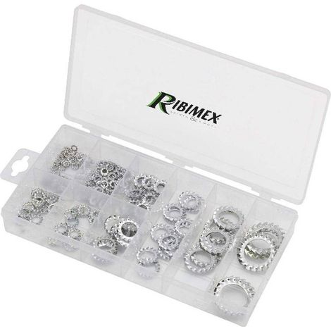 Coffret de 200 Rondelles Éventails - Acier - Assortiment Complet - Fixations Pratiques et Durables - D-Work (1/2)