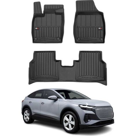 OMAC Tapis de Sol Caoutchouc pour Audi Q4 e-tron 2021-2025 Noir Premium (1/5)