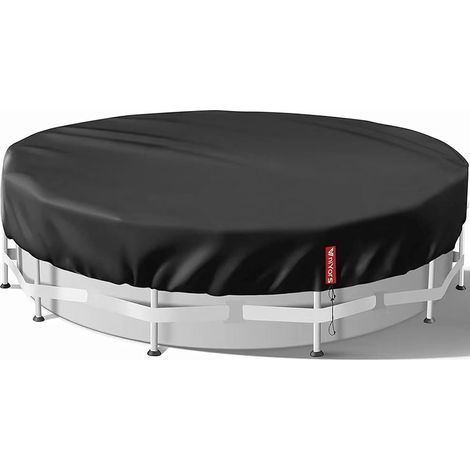 1 Bâche Hivernage Piscine Hors Sol 427 Cm, Tissu Oxford 420D Renforcé, Protection UV Et Coupe-Vent, Pour Jardin (1/5)