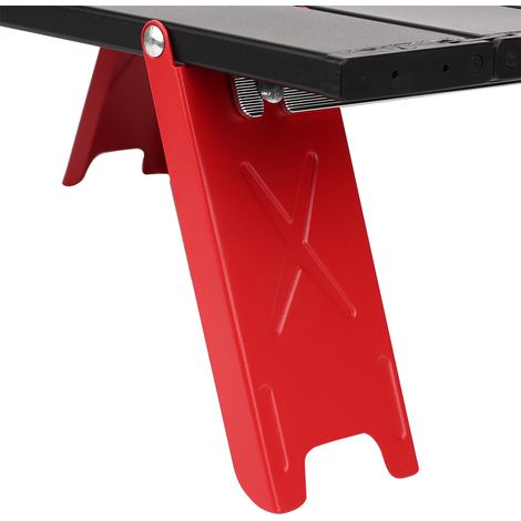 Mini table de pique-nique pliante légère en alliage d'aluminium, idéale pour les barbecues, la randonnée et le camping. Parfaite pour les barbecues en plein air et la randonnée. (1/5)
