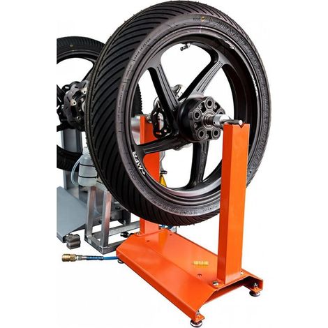 Équilibreuse manuelle pour pneus et jantes motos