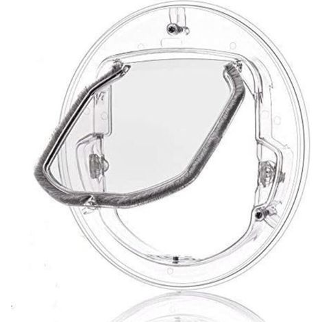 Chatière transparente à cadre fin, chatière pour fenêtre, compatible avec vitre, chatière pour fenêtre, verrouillage 4 pos (1/4)