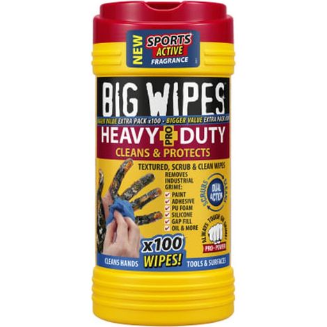 4X4 Heavy-Duty Cleaning Wipes Tub Of 80