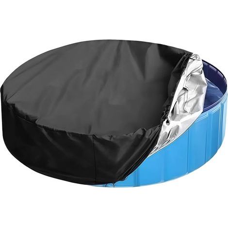 Housse de Protection pour Piscine ou Spa,Ronde Couvercle du Spa Solaire Extérieur Housse Ronde pour SPA Imperméable À La Poussière Bâche De Protection Imperméable Et Aux Rayons UV ( 210cm x 30cm ) (1/5)